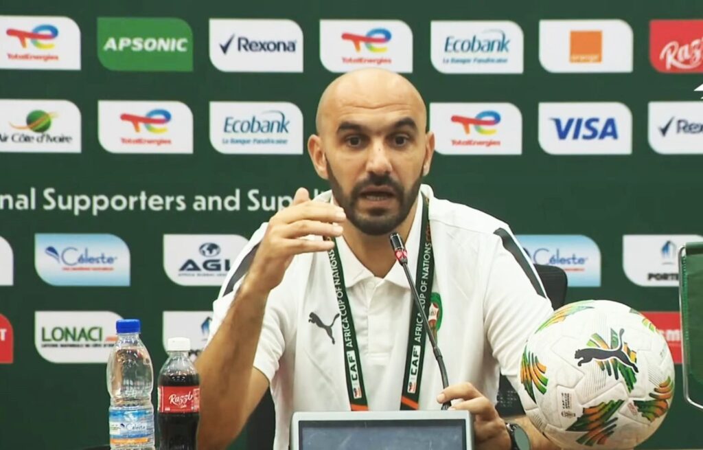 مدرب المنتخب الوطني المغربي وليد الركراكي