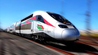 صورة تجسد قطار فائق السرعة المغربي Tgv