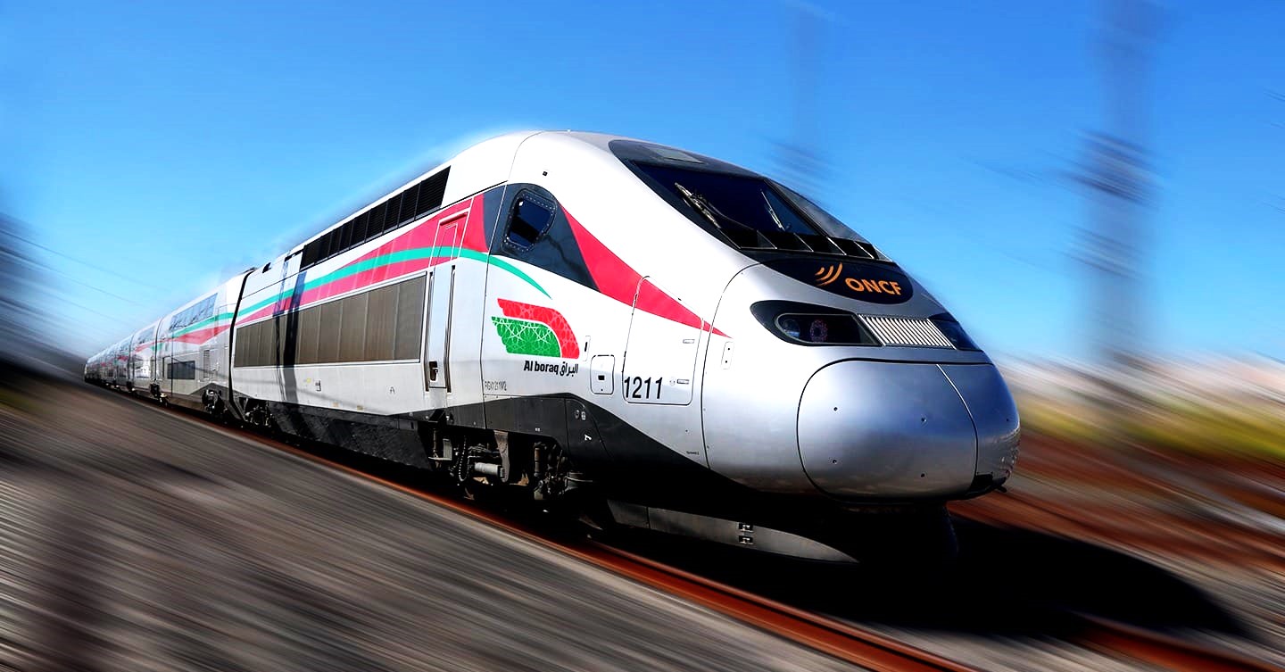 صورة تجسد قطار فائق السرعة المغربي Tgv